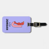 Elmo Alphabet | J Roze Bagagelabel (Voorkant horizontaal)