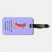 Elmo Alphabet | J Roze Bagagelabel (Achterkant horizontaal)