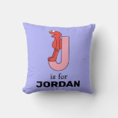 Elmo Alphabet | J Roze Kussen (Voorkant)