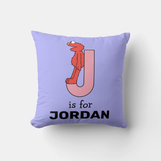 Elmo Alphabet | J Roze Kussen (Voorkant)