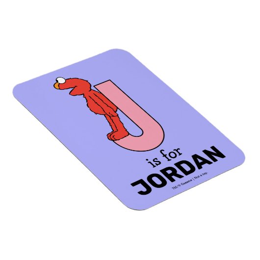 Elmo Alphabet | J Roze Magneet (Rechterzijde)