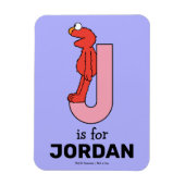 Elmo Alphabet | J Roze Magneet (Verticaal)