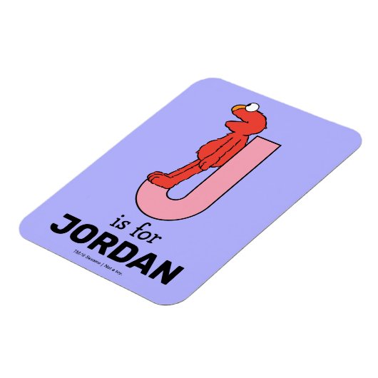 Elmo Alphabet | J Roze Magneet (Linkerzijde)