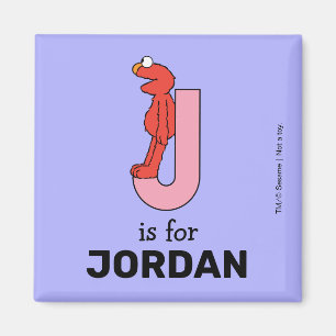 Elmo Alphabet   J Roze Magneet