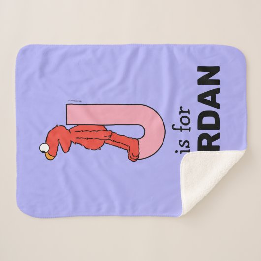 Elmo Alphabet | J Roze Sherpa Deken (Voorkant (horizontaal))