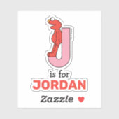 Elmo Alphabet | J Roze Sticker (Vel)