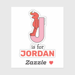 Elmo Alphabet   J Roze Sticker