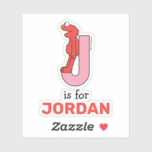 Elmo Alphabet | J Roze Sticker (Vel)