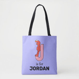 Elmo Alphabet   J Roze Tote Bag