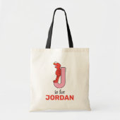 Elmo Alphabet | J Roze Tote Bag (Voorkant)