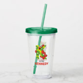 Elmo Alphabet | K Kiwi Acryl Drinkbeker (Achterkant)