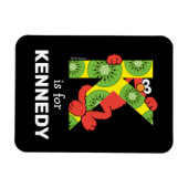 Elmo Alphabet | K Kiwi Magneet (Horizontaal)