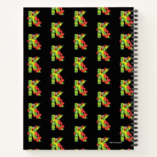 Elmo Alphabet | K Kiwi Notitieboek (Achterkant)