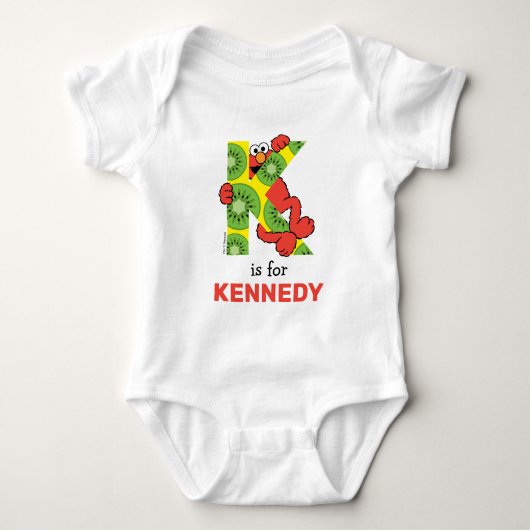 Elmo Alphabet | K Kiwi Romper (Voorkant)