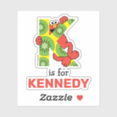 Elmo Alphabet | K Kiwi Sticker (Vel)