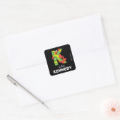Elmo Alphabet | K Kiwi Vierkante Sticker (Envelop)