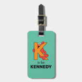 Elmo Alphabet | K SINAASAPPEL Bagagelabel (Voorkant verticaal)