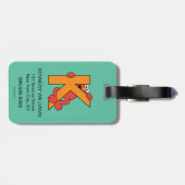 Elmo Alphabet | K SINAASAPPEL Bagagelabel (Achterkant horizontaal)