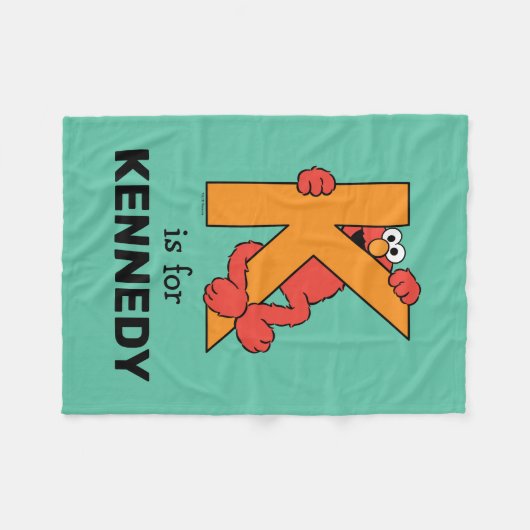 Elmo Alphabet | K SINAASAPPEL Fleece Deken (Voorkant (Horizontaal))