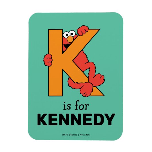 Elmo Alphabet | K SINAASAPPEL Magneet (Verticaal)