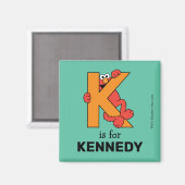 Elmo Alphabet | K SINAASAPPEL Magneet (Voorkant / Achterkant)