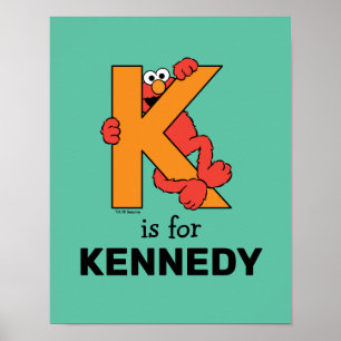 Elmo Alphabet   K SINAASAPPEL Poster