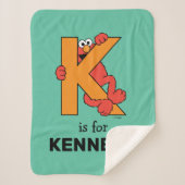 Elmo Alphabet | K SINAASAPPEL Sherpa Deken (Voorkant)