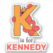 Elmo Alphabet | K SINAASAPPEL Sticker (Voorkant)