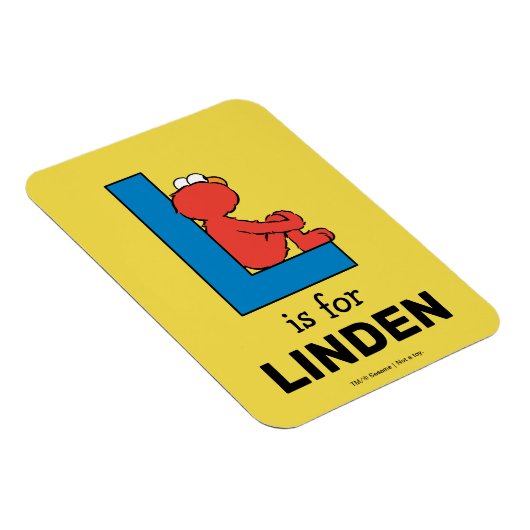 Elmo Alphabet | L Blauw Magneet (Rechterzijde)