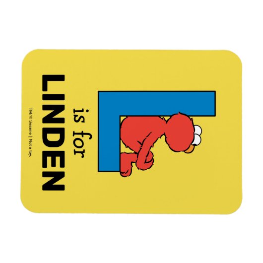 Elmo Alphabet | L Blauw Magneet (Horizontaal)