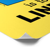 Elmo Alphabet | L Blauw Poster (Hoek)