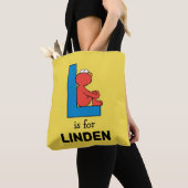 Elmo Alphabet | L Blauw Tote Bag (Dichtbij)