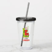 Elmo Alphabet | L Leaf Acryl Drinkbeker (Achterkant)