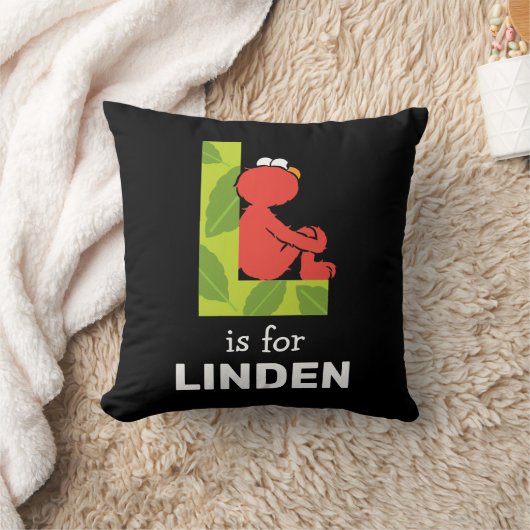 Elmo Alphabet | L Leaf Kussen (Deken)