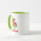 Elmo Alphabet | L Leaf Mok (Voorkant links)