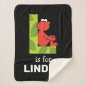 Elmo Alphabet | L Leaf Sherpa Deken (Voorkant)