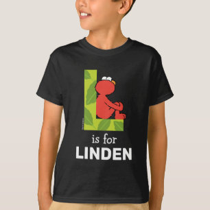 Elmo Alphabet   L Leaf T-shirt