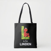 Elmo Alphabet | L Leaf Tote Bag (Voorkant)