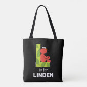 Elmo Alphabet | L Leaf Tote Bag (Achterkant)