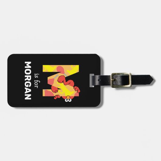 Elmo Alphabet | M Muziek Bagagelabel (Voorkant horizontaal)