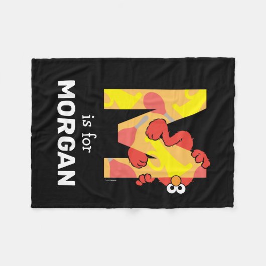 Elmo Alphabet | M Muziek Fleece Deken (Voorkant (Horizontaal))