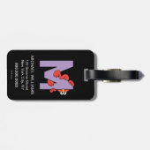 Elmo Alphabet | M PAARS Bagagelabel (Achterkant horizontaal)