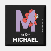 Elmo Alphabet | M PAARS Magneet (Voorkant)
