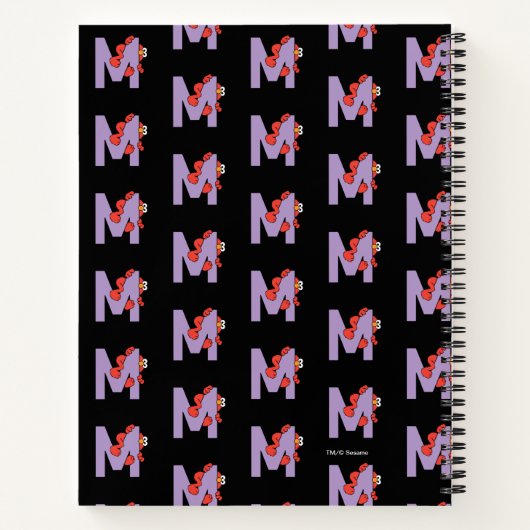 Elmo Alphabet | M PAARS Notitieboek (Achterkant)