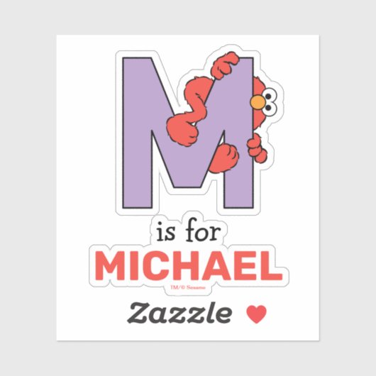Elmo Alphabet | M PAARS Sticker (Vel)