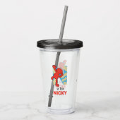 Elmo Alphabet | N Nuts Acryl Drinkbeker (Achterkant)