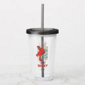 Elmo Alphabet | N Nuts Acryl Drinkbeker (Voorkant)