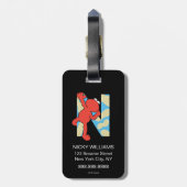 Elmo Alphabet | N Nuts Bagagelabel (Achterkant verticaal)