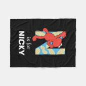 Elmo Alphabet | N Nuts Fleece Deken (Voorkant (Horizontaal))