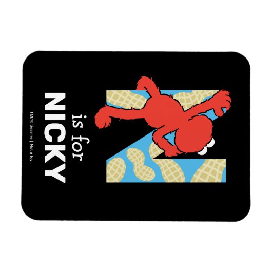 Elmo Alphabet | N Nuts Magneet (Horizontaal)